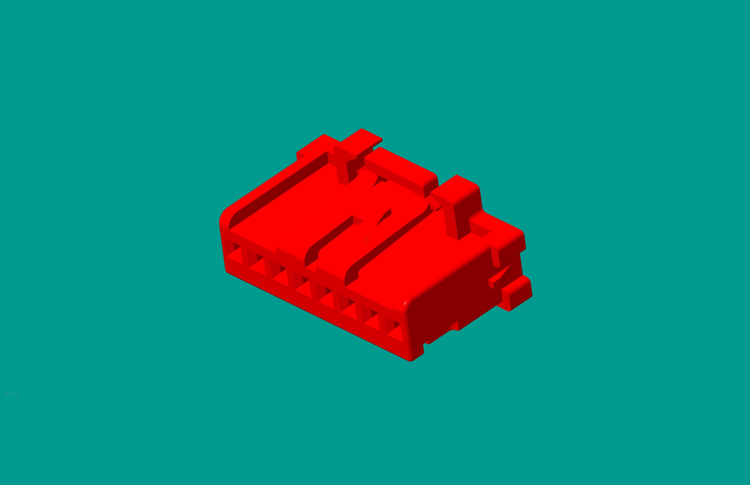 2.0間距，PNIRP-08V-S插頭/紅色/