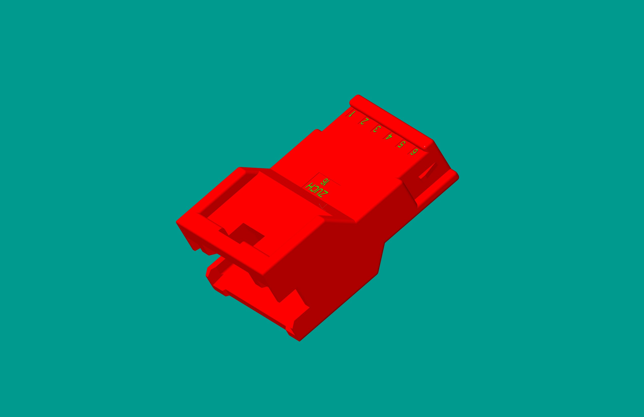 2.0間距，PNIRR-06VF插座/紅色/