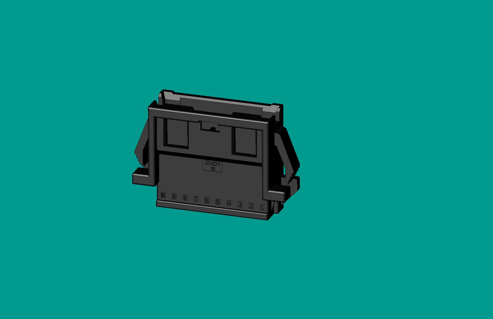 2.0間距，PNIRR-10V-S(帶鎖定面板)黑色